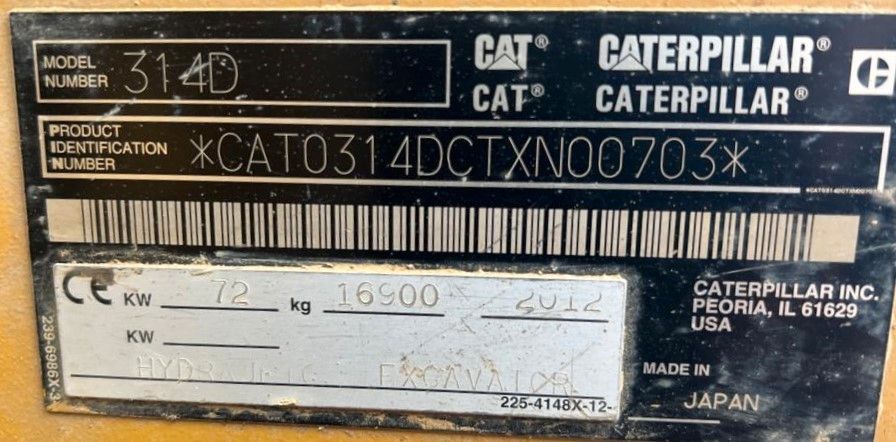 CAT – CAT 314 DLCR mit Gummiketten - Bild 2