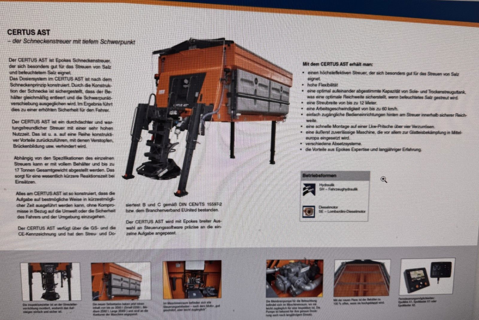 ANDERE – Abrollaufbau Salzstreuer Diesel Separat Motor - Bild 25