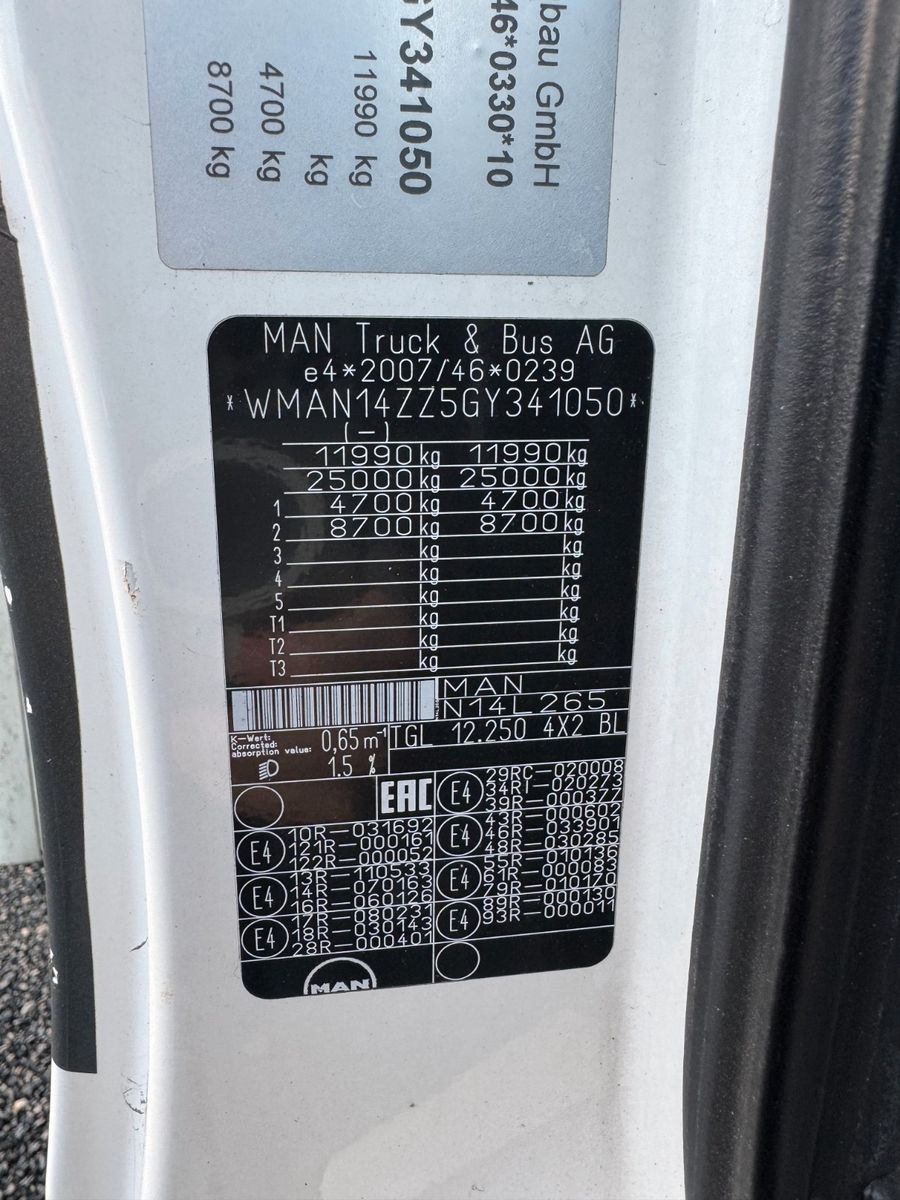 MAN – 12.250 4X2 Koffer LBW Klima Diff.Sperre AHK - Bild 3