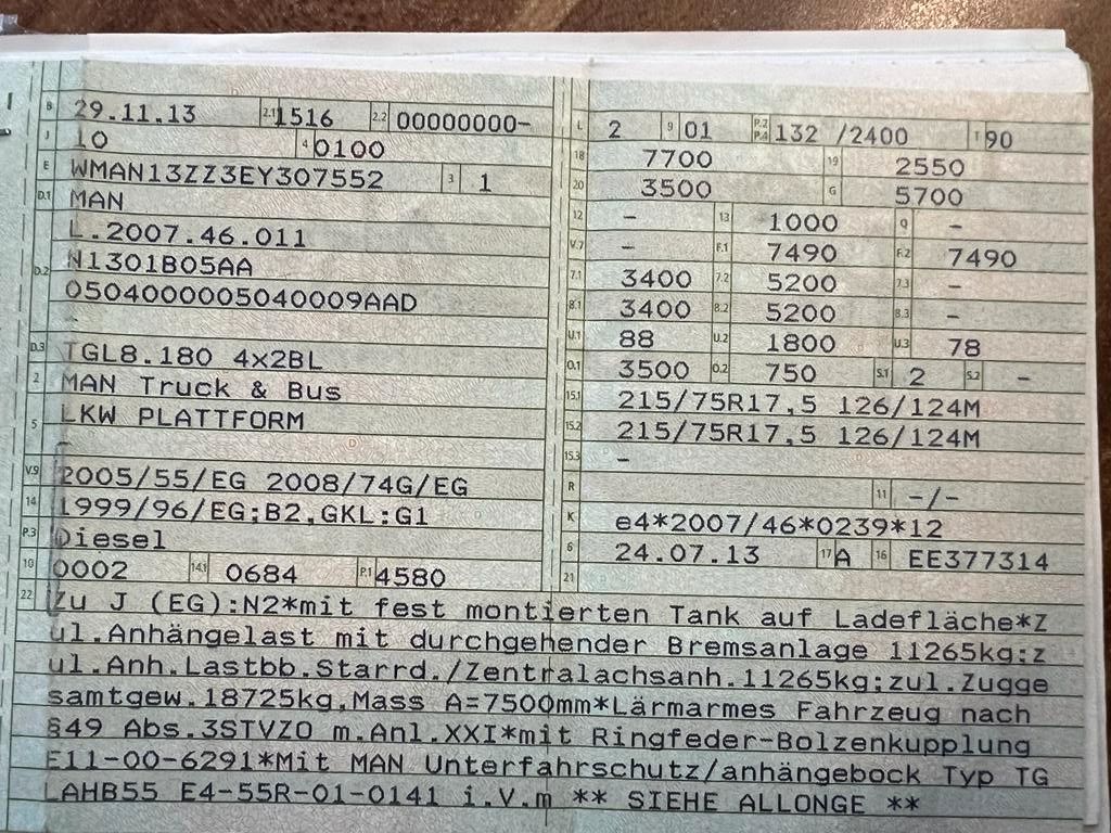MAN – 8.180 4X2 offene Pritsche - Bild 2