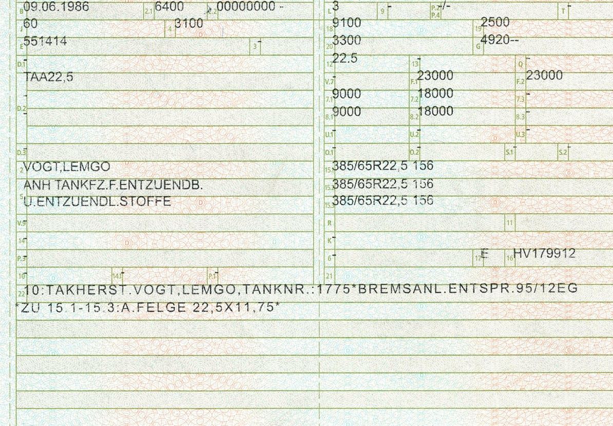 ANDERE – VOGT TAA 22,5 | Tank | Oben- und Untenbefüllung| - Bild 2